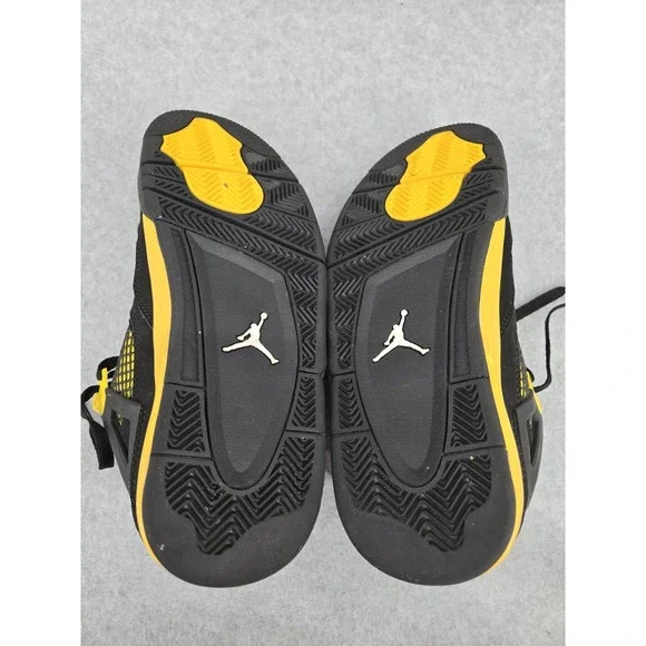 Nike Air Jordan Retro 4 "Yellow Thunder" US Men's Size 7.5 Womans 9 - Picture 8 of 9